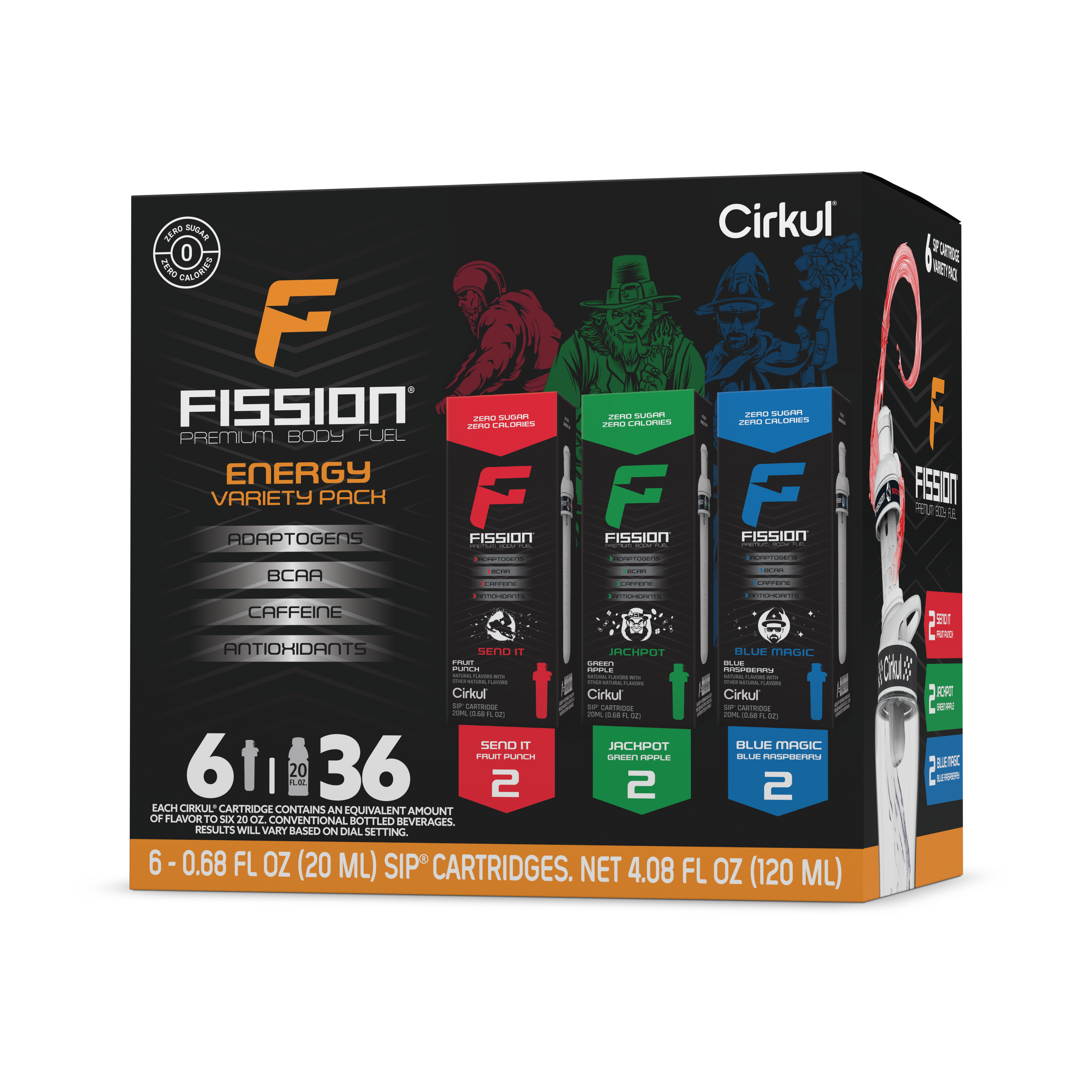 Fission® 6-Pack Variety Pack - Simple Use
