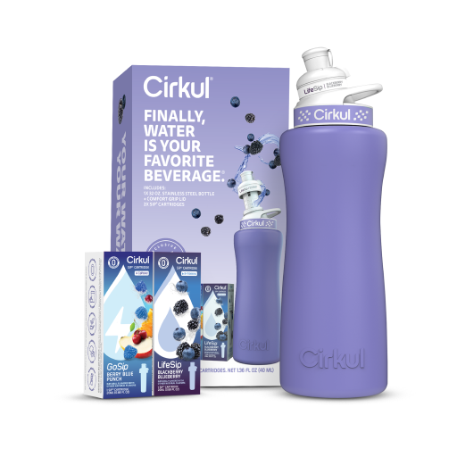 32oz. Matte Periwinkle Stainless Steel Bottle Starter Kit - Home Choice